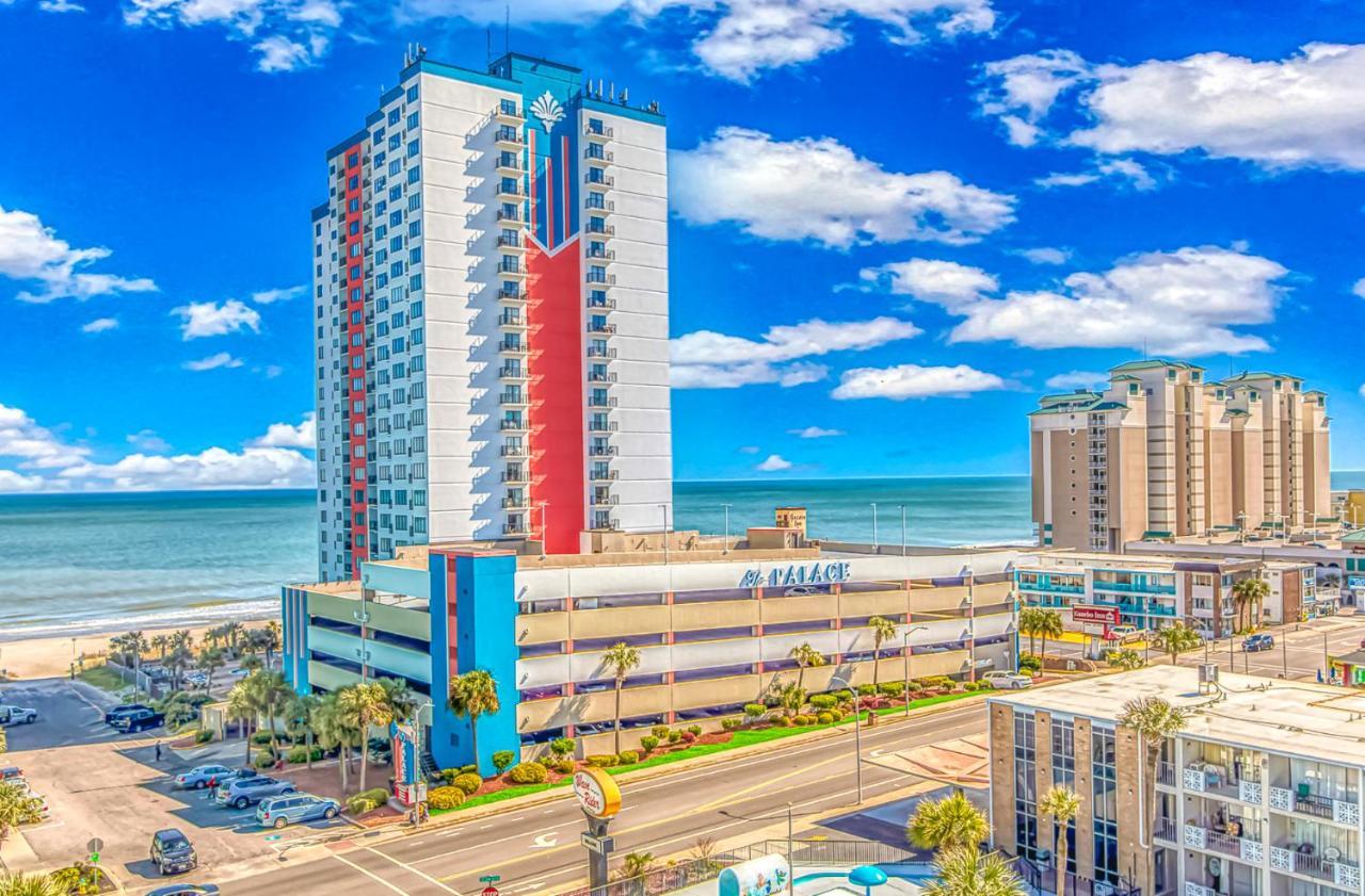 Angled Oceanfront Studio With Incredible Views! Palace Resort 1003 - Sleeps 4 Guests Myrtle Beach Eksteriør billede